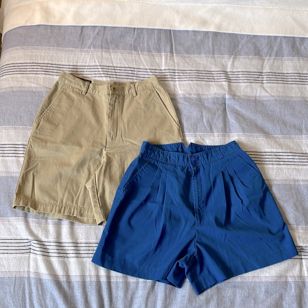 Bundle of 2 High-Waist Vintage Lands’ End & Hunting Horn Shorts